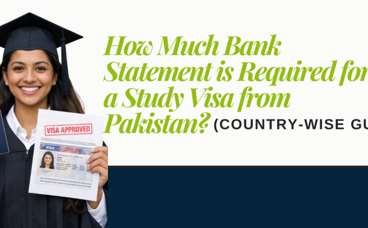 How Much Bank Statement is Required for a Study Visa from Pakistan? (Country-Wise Guide)