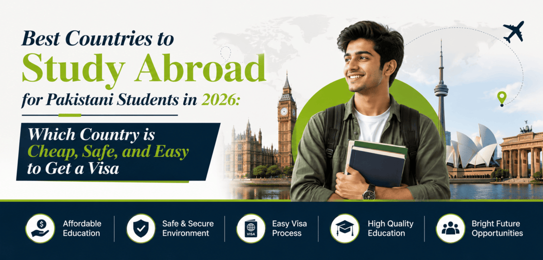  Best Countries to Study Abroad for Pakistani Students in 2026: Which Country is Cheap, Safe, and Easy to Get a Visa